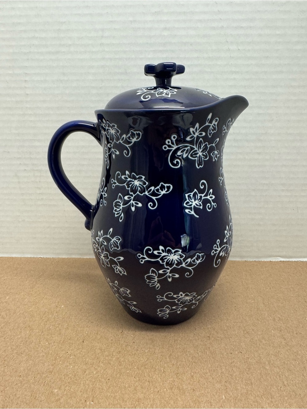 Temp-tations Floral Lace 2 Quart Lidded Pitcher